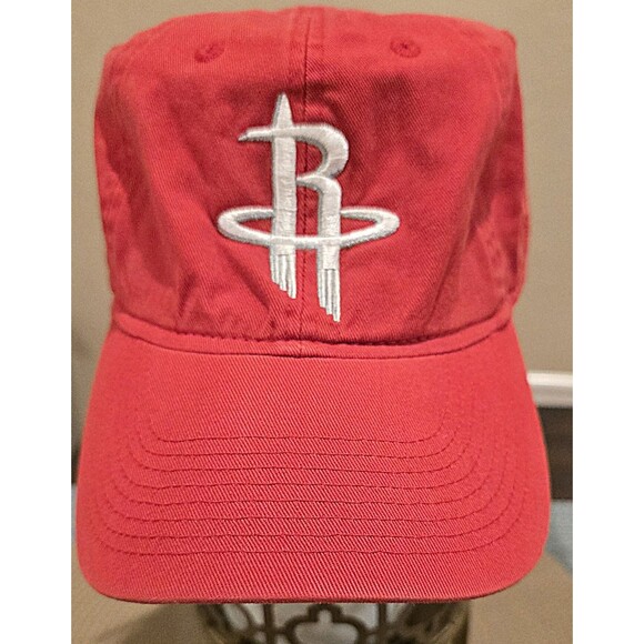 Adidas NBA Houston Rockets Hat Cap Red Strap Back Basketball - Picture 1 of 5